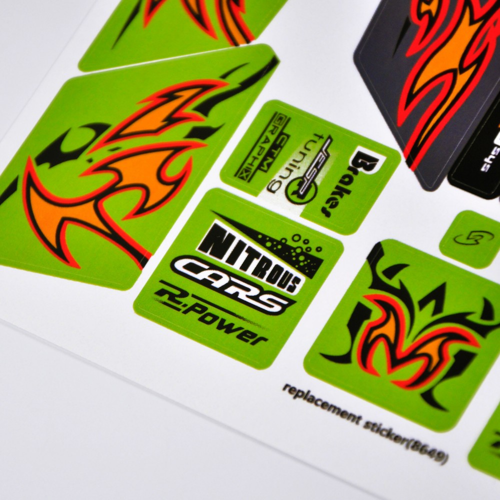 Replacement sticker for set 8649 Precut sticker