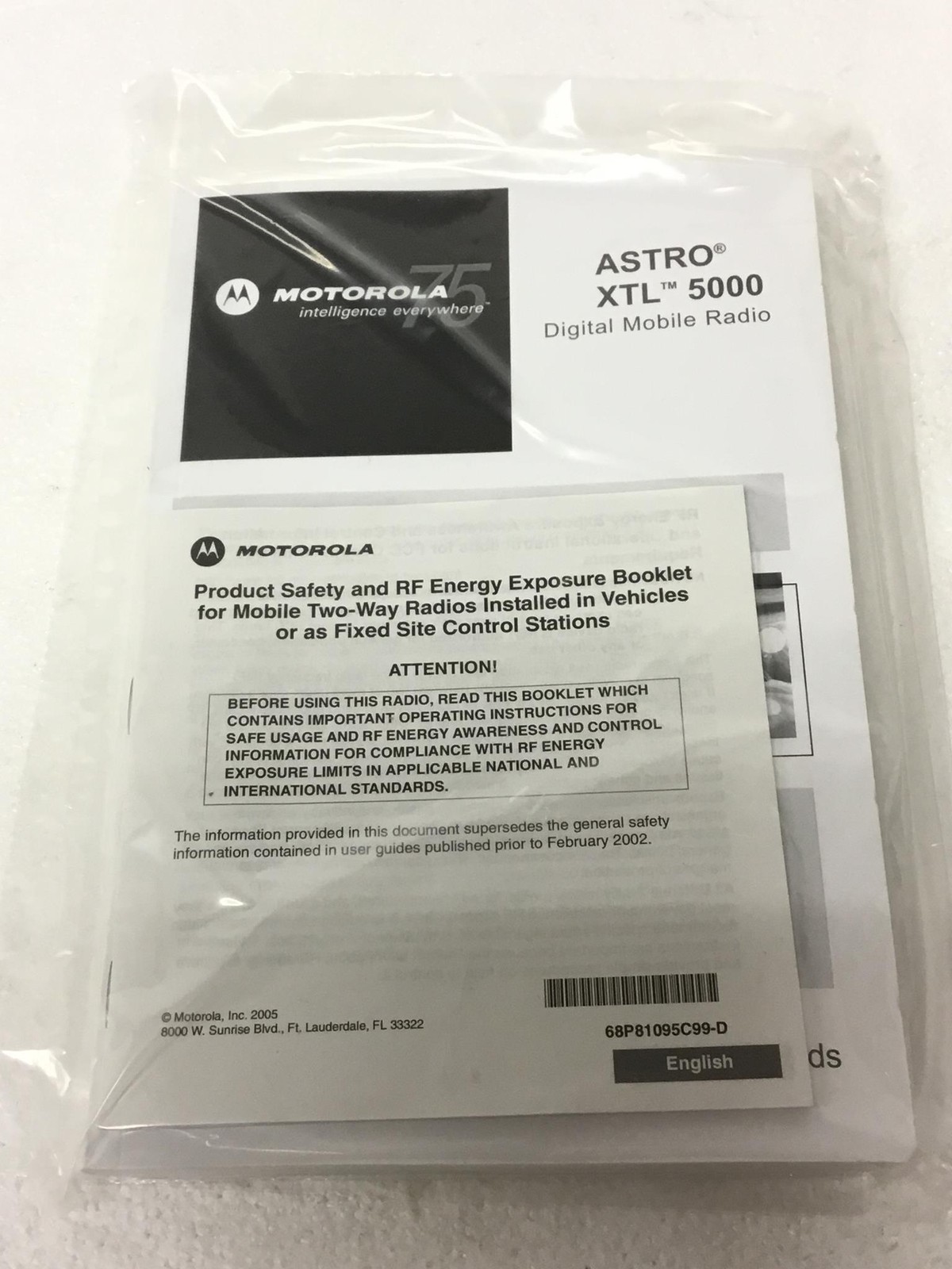 NEW Motorola XTL5000 Mobile Two Way Radio 700/800 MHz Az492ft5823w/Cable,QTY