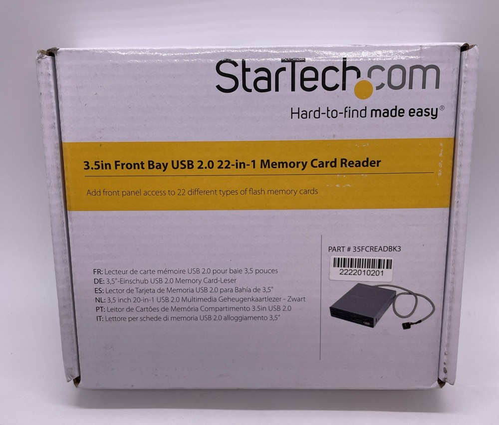 StarTech 35FCREADBK3 Internal 3.5” Multi Card Reader USB – CF SD microSD MS xD