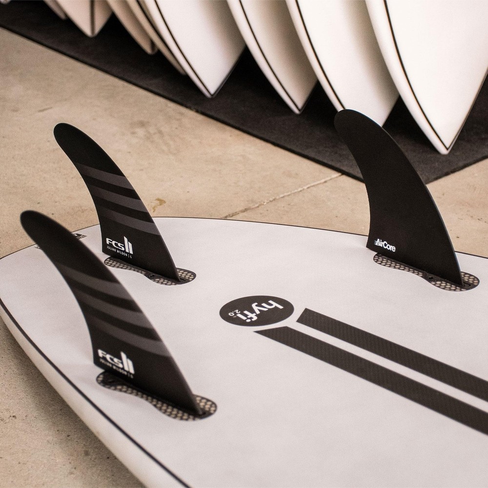 FCS 2 JW PC Tri-Fin Set White-White L