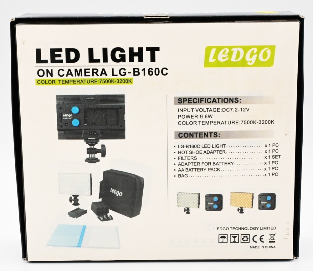 LEDGo On Camera LG-B160C LED Light