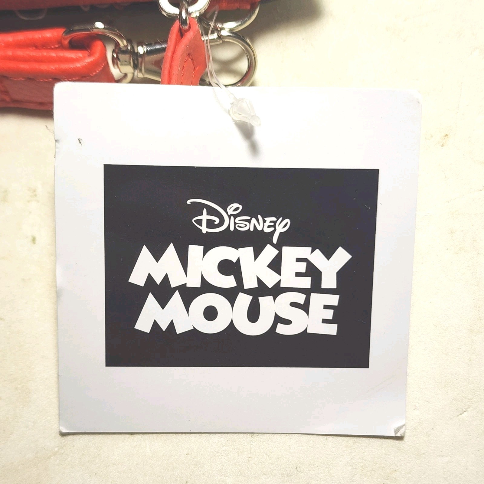 Disney Mickey Mouse Wristlet Wallet Black White Red Sketch New With Tag