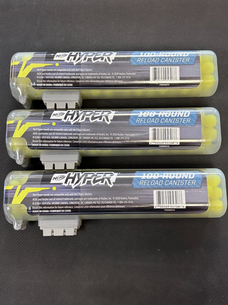 Nerf Hyper 100-Round Reload Canister X3