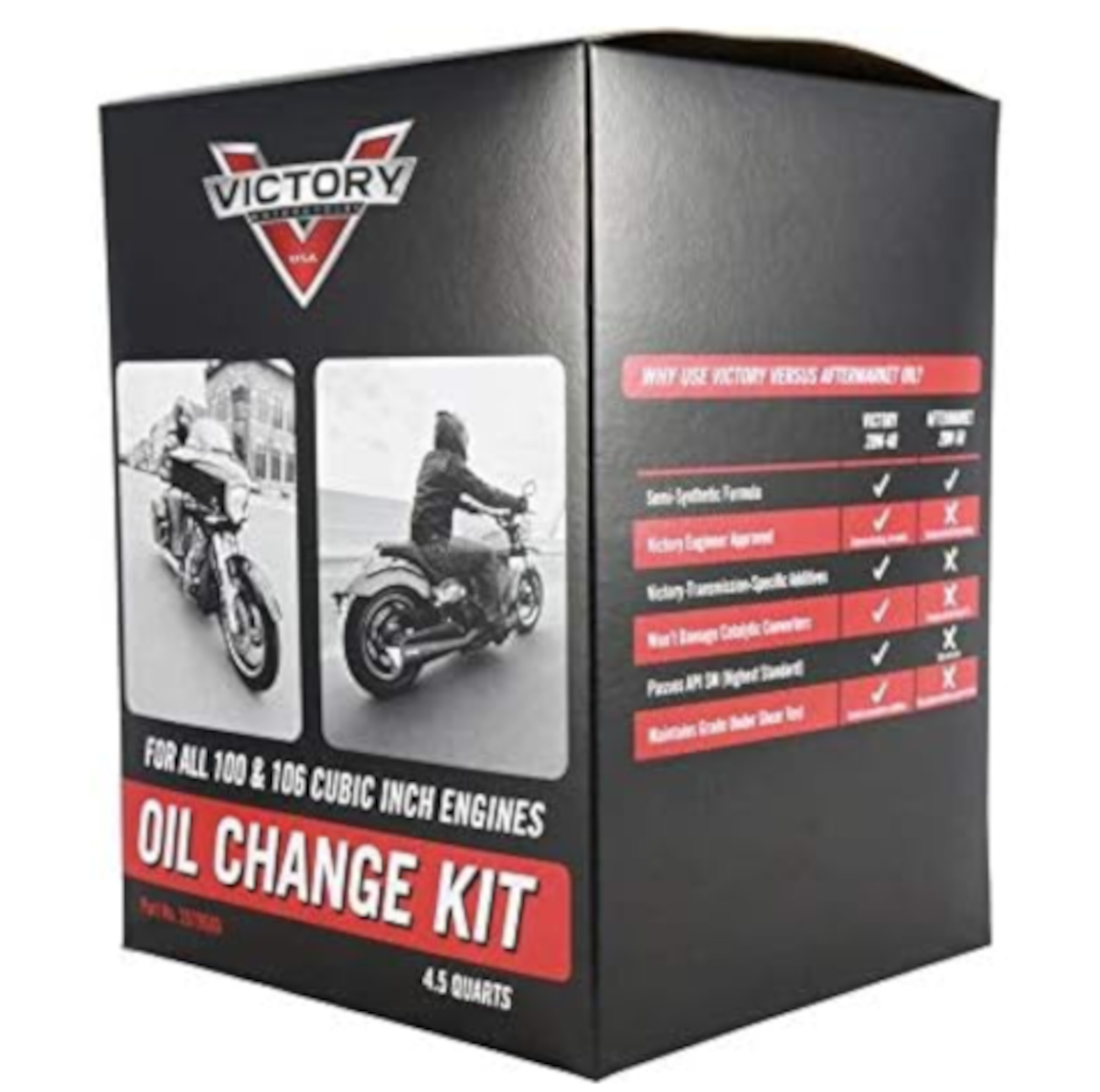 Victory OEM Oil Change Kit for 100 & 106 Cubic Inch Motor Engine 2879600