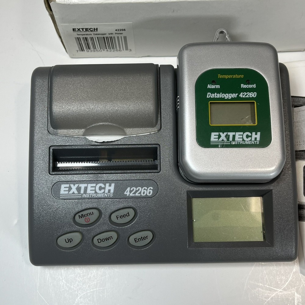 Extech 42270 Temperature & Humidity Datalogger W/Printer- Tested/Works