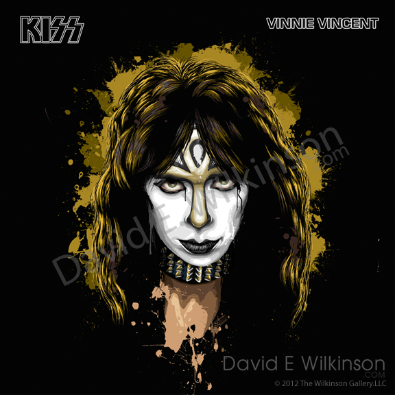 KISS Vinnie Vincent Solo Album Art Giclee' by David E. Wilkinson
