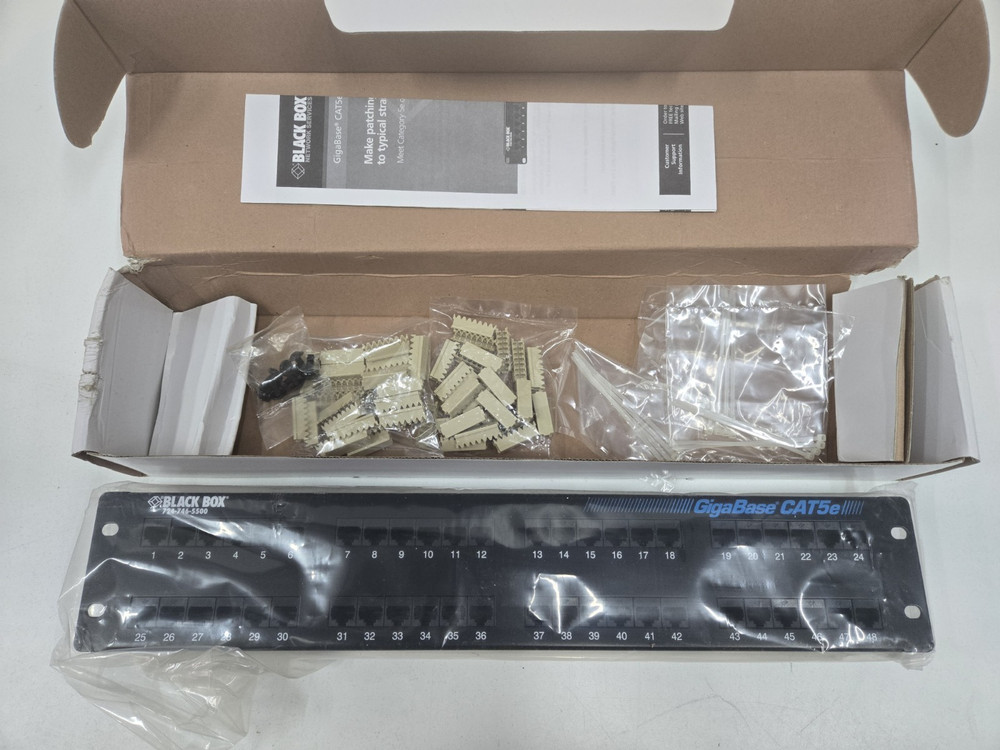 Black Box 48 Port GigaBase CAT5e Patch Panel JPM906A-R5