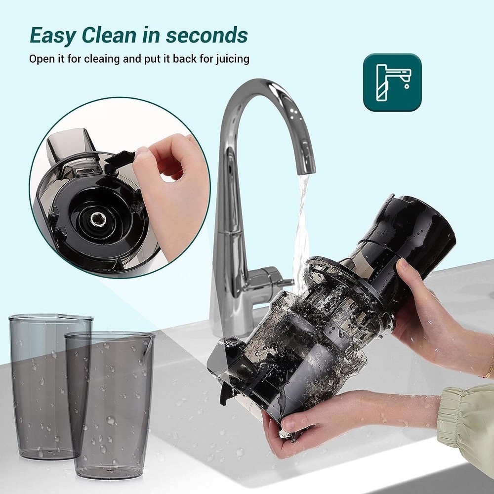 Slow Juicer Machine Masticating Cold Press Juicers Squeezer Vegetable Processor