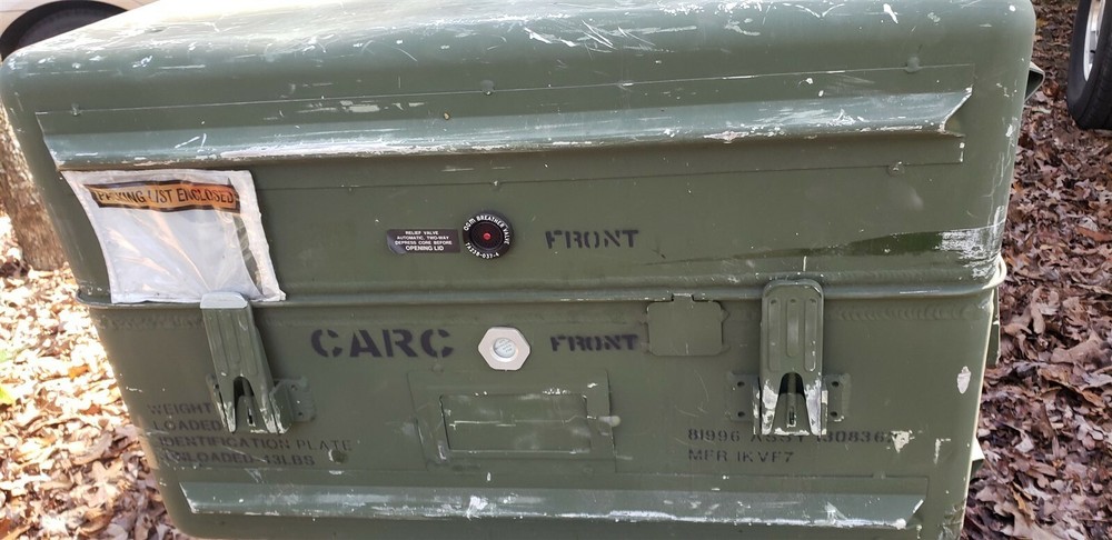 Military Aluminum Transit Case Missing 3 Latches Waterproof Dustproof Rugged