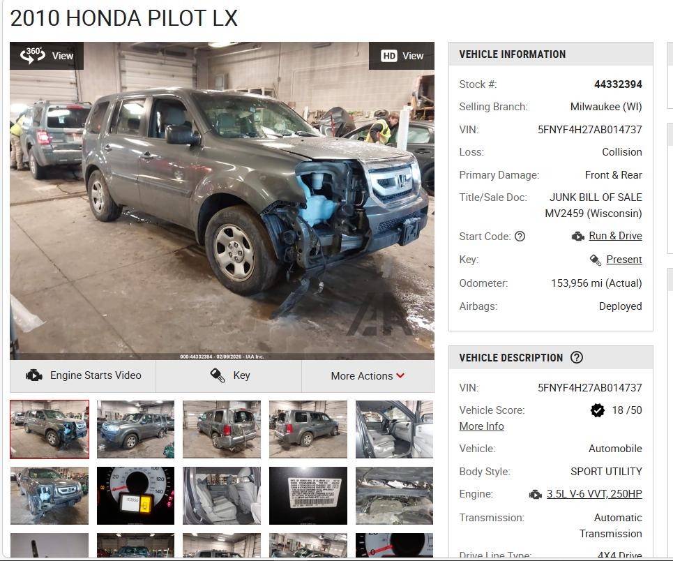 Used Telematics Interface Module fits: 2010 Honda Pilot Communication Bluetooth