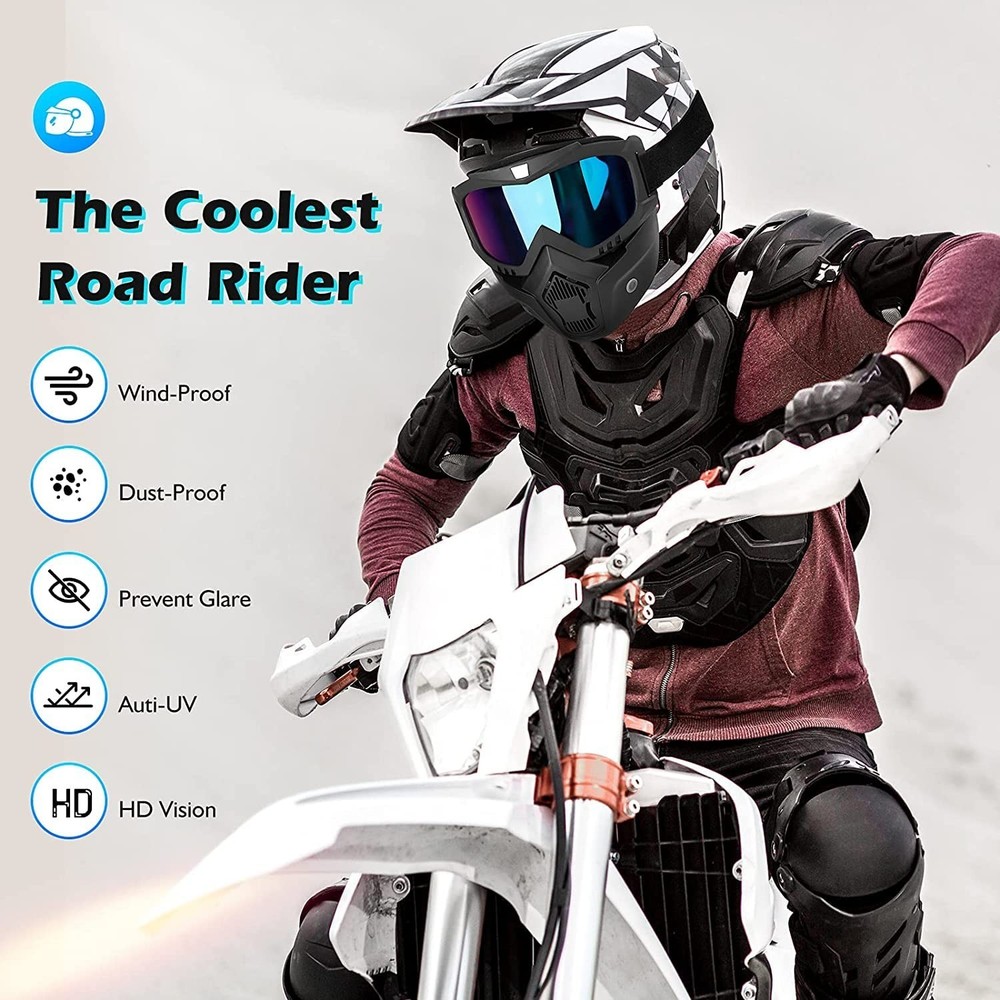 Goggles – Anti-Scratch UV Windproof Cycling Mask (Rainbow)
