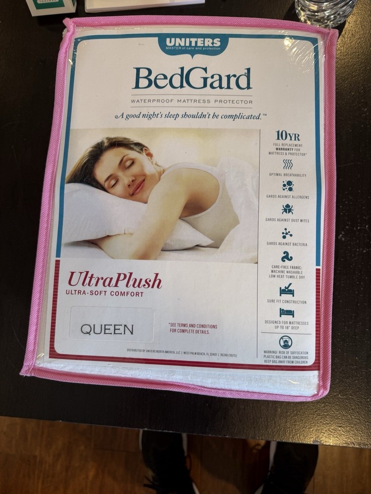 Uniters BedGard Waterproof Mattress Protector Queen New