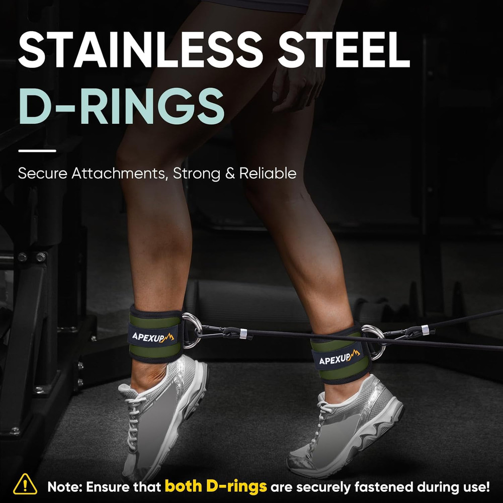 Ankle Strap for Cable Machine, Ankle Resistance Bands, Cable Kick Back Ankle Str