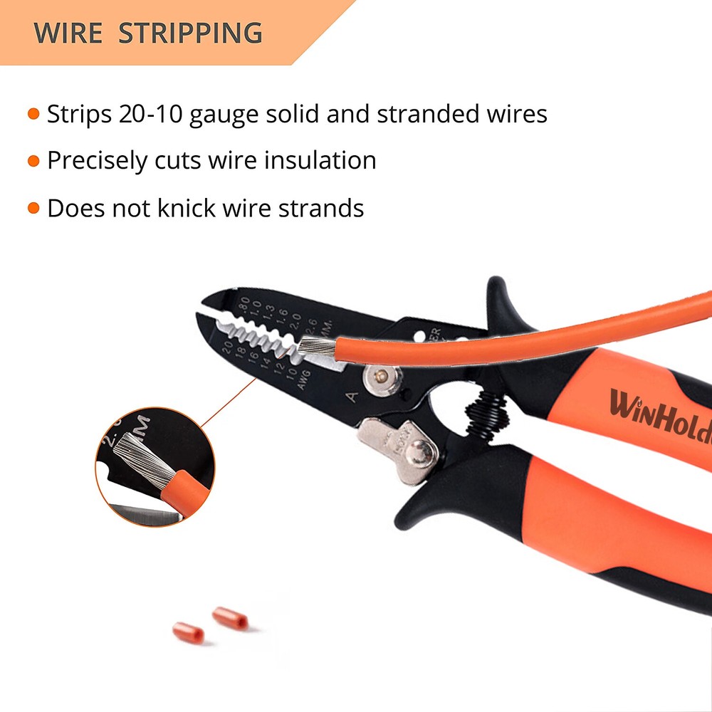 US Electric Tool Wire Stripper Pliers Multifunctional Cable Stripper Cutter New