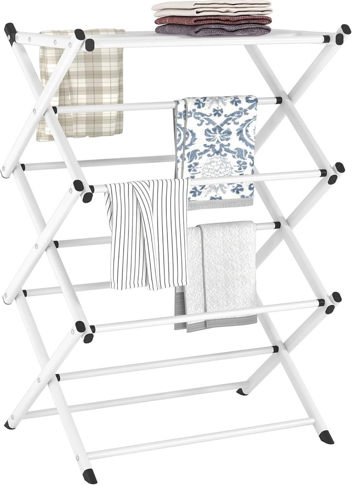 Energy-Saving Collapsible Clothes Drying Rack with Rust-Resistant Chrome Finish
