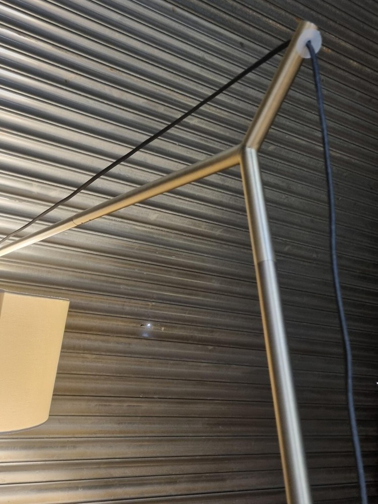 Angular Oversized arched overreach Floor Light in Matt Brass (NO SHADE)