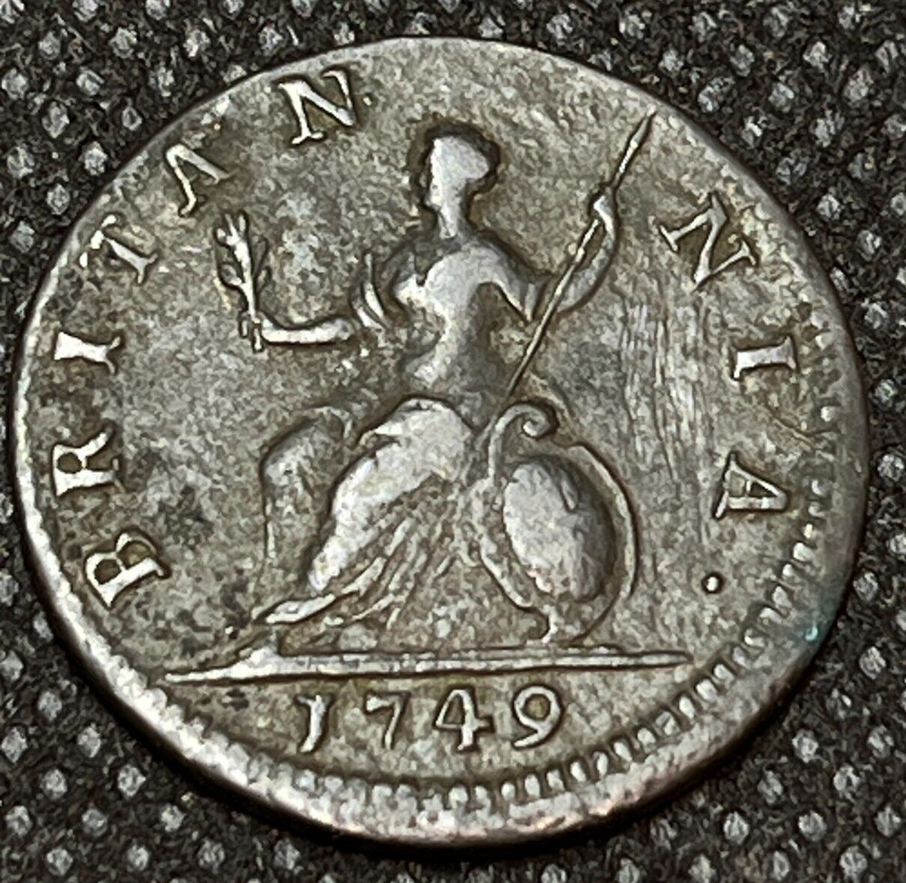 1749 GREAT BRITAIN FARTHING #1103
