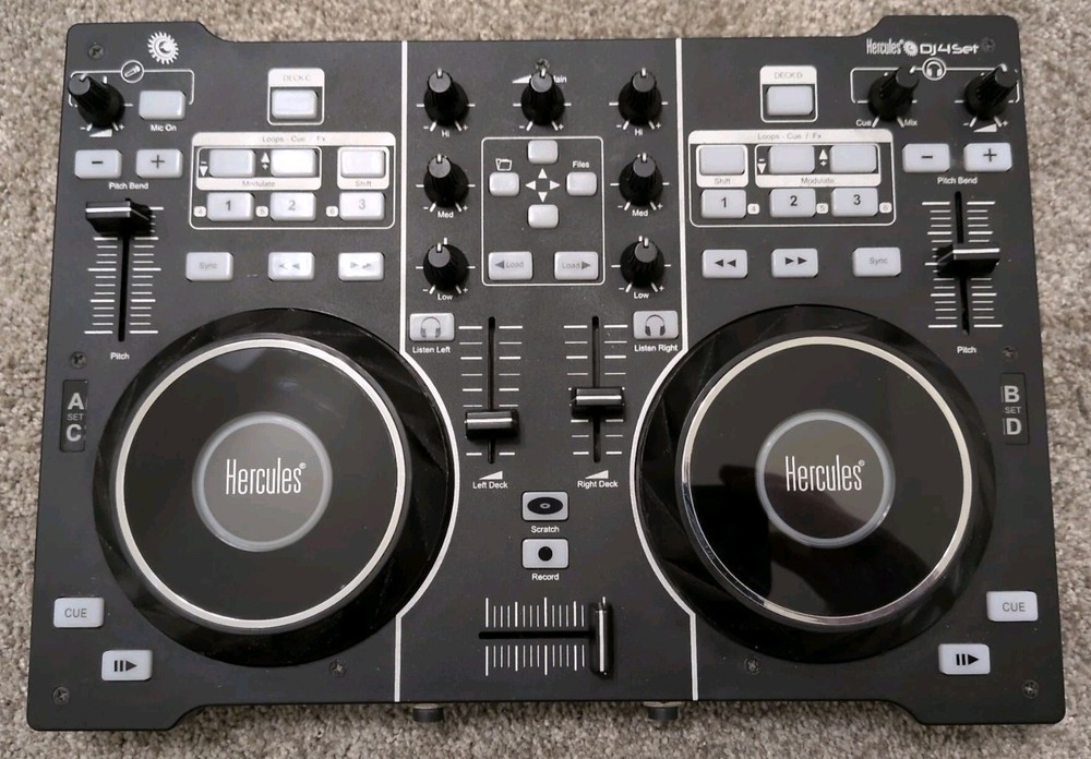 Hercules DJ 4Set Audio Controller Unit Only Used Very Good Condition