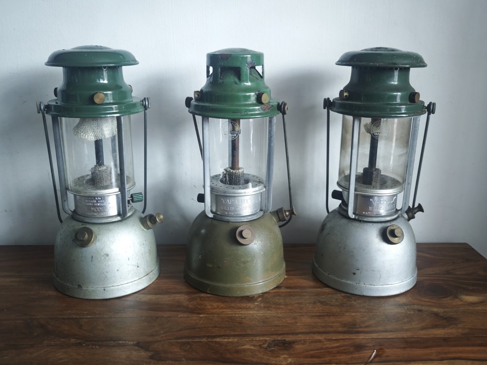 Willis & Bates Vapalux Paraffin Lanterns X3