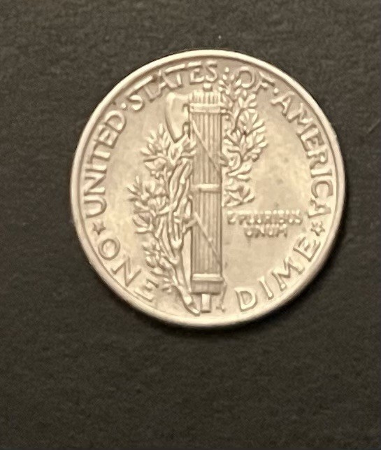 1939 Mercury Dime AU+
