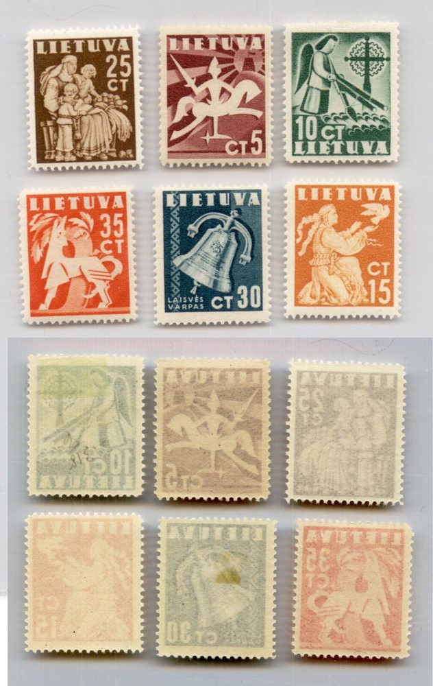 Lithuania  1940 SC 317-322 mint . rtb4936