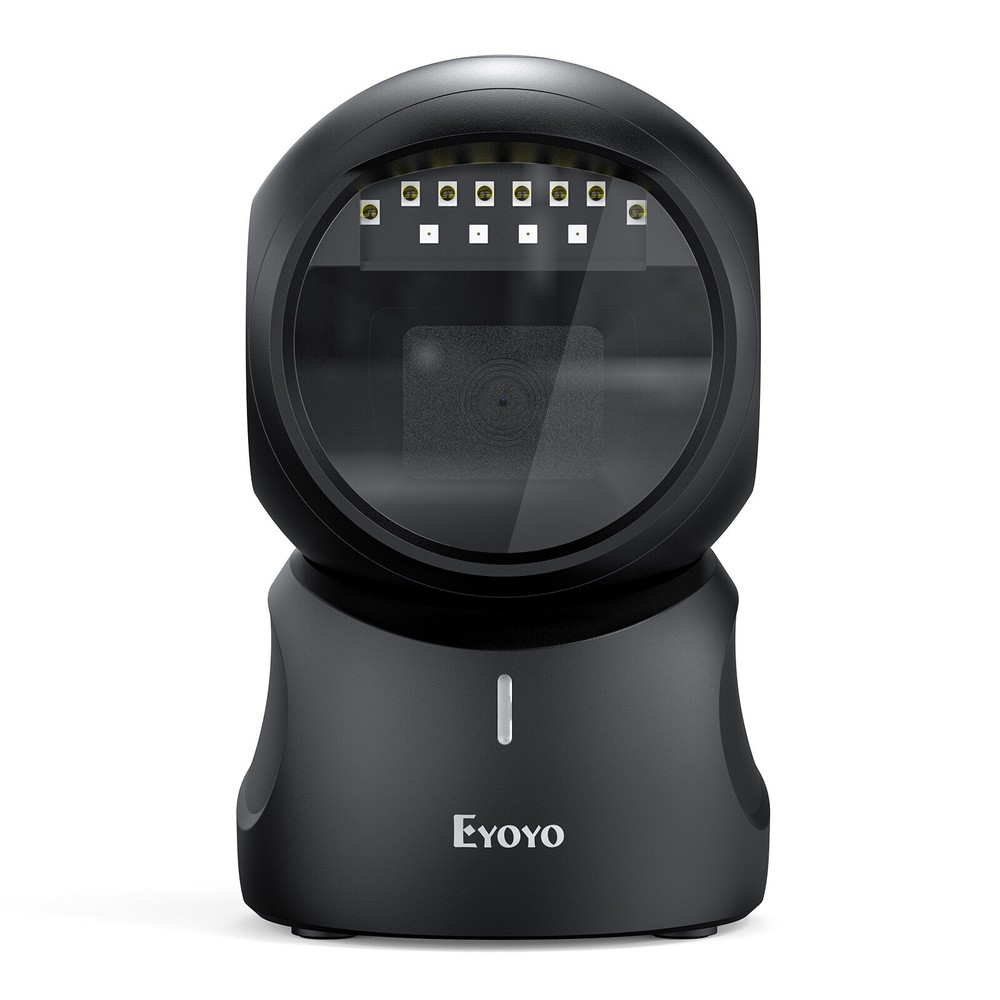 Eyoyo Omnidirectional 2D QR Code USB Desktop Barcode Scanner for POS Library PC