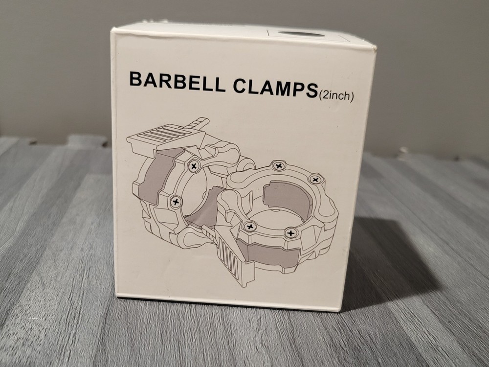 ⭐⭐⭐⭐⭐ New Olympic 2" Standard Barbell Clamp Collar Set - Quick Release