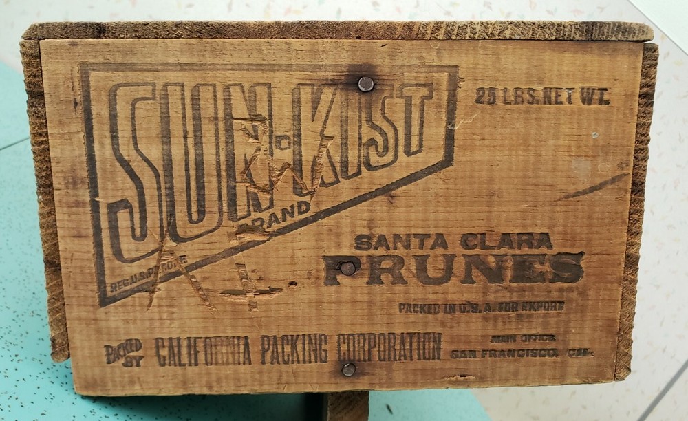 Vintage Rustic Tool Box Made From Shipping Crates Sunkist