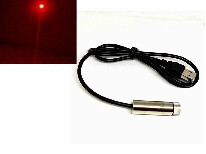 Adjustable 638nm 100mw Dot/Line/Cross Red Laser Module with USB Interface 1240