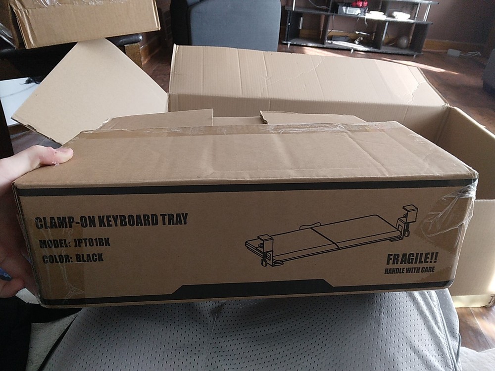 clamp on keyboard tray