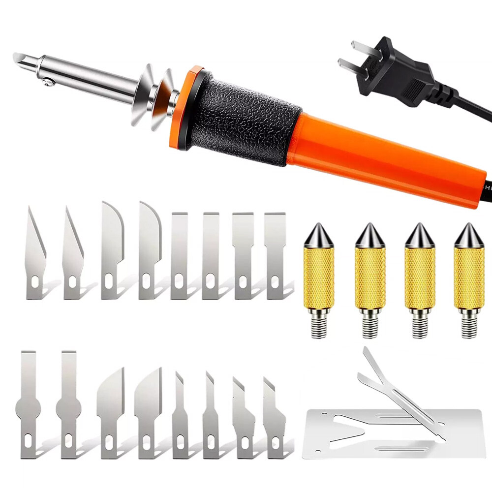 22 Pieces Electric Hot Knife Cutter Tool Kit Include Heat Cutter Multipurpose St