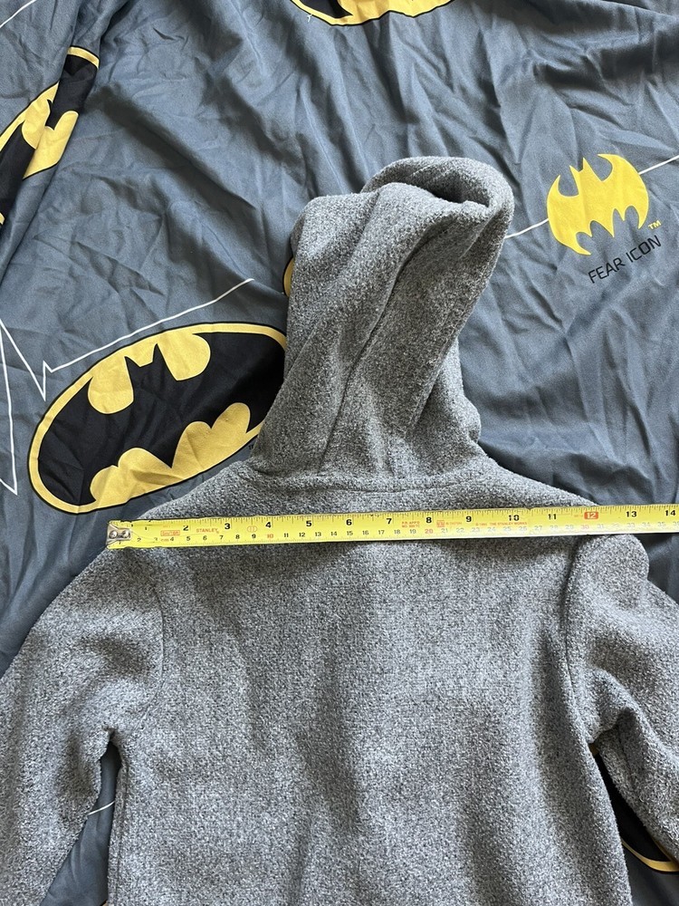 Boy Coat Size 3 Gray Open Front Hoodie