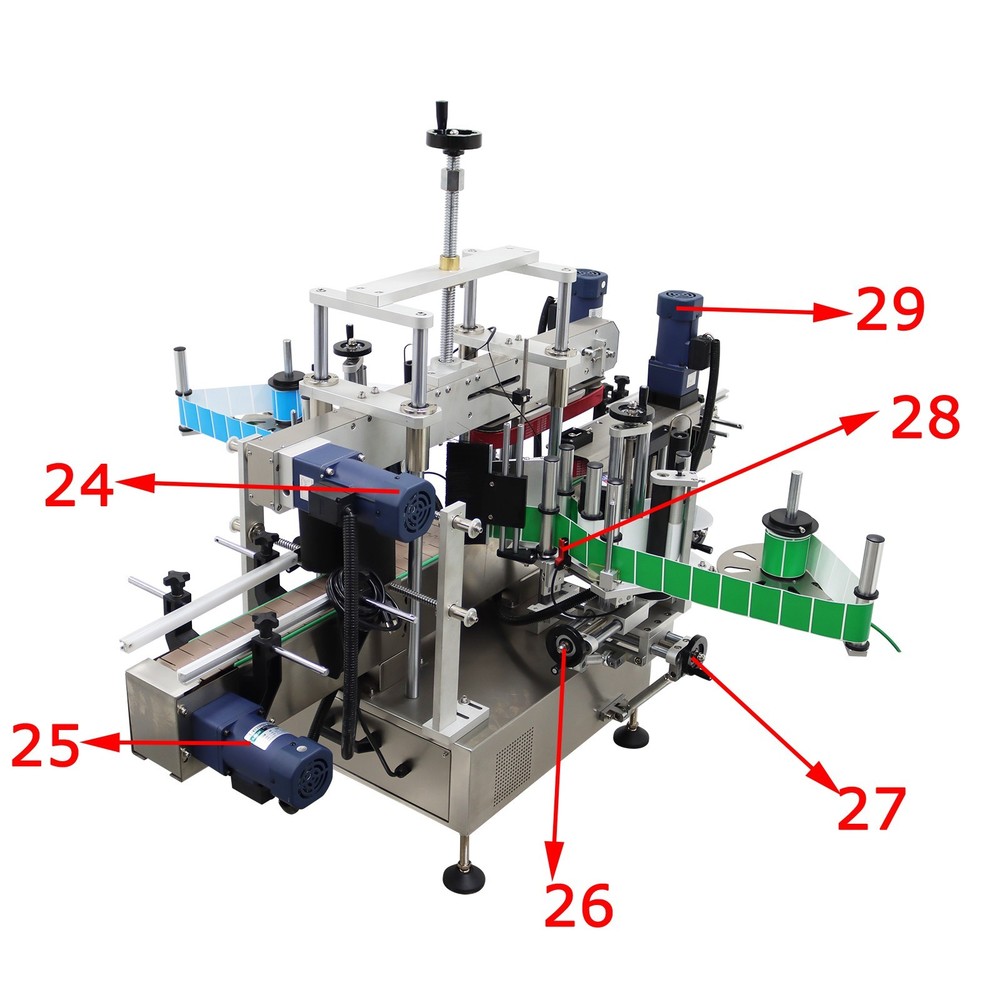 0.787-4.72" Double Sided Automatic Desktop Labeling Machine Touch Screen Display