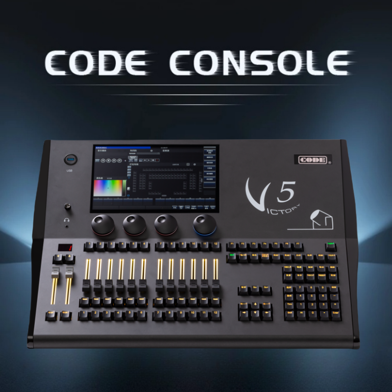 2048 Channel DMX512 Lighting Console Code Victory 5 DMX Controller With Fly Case