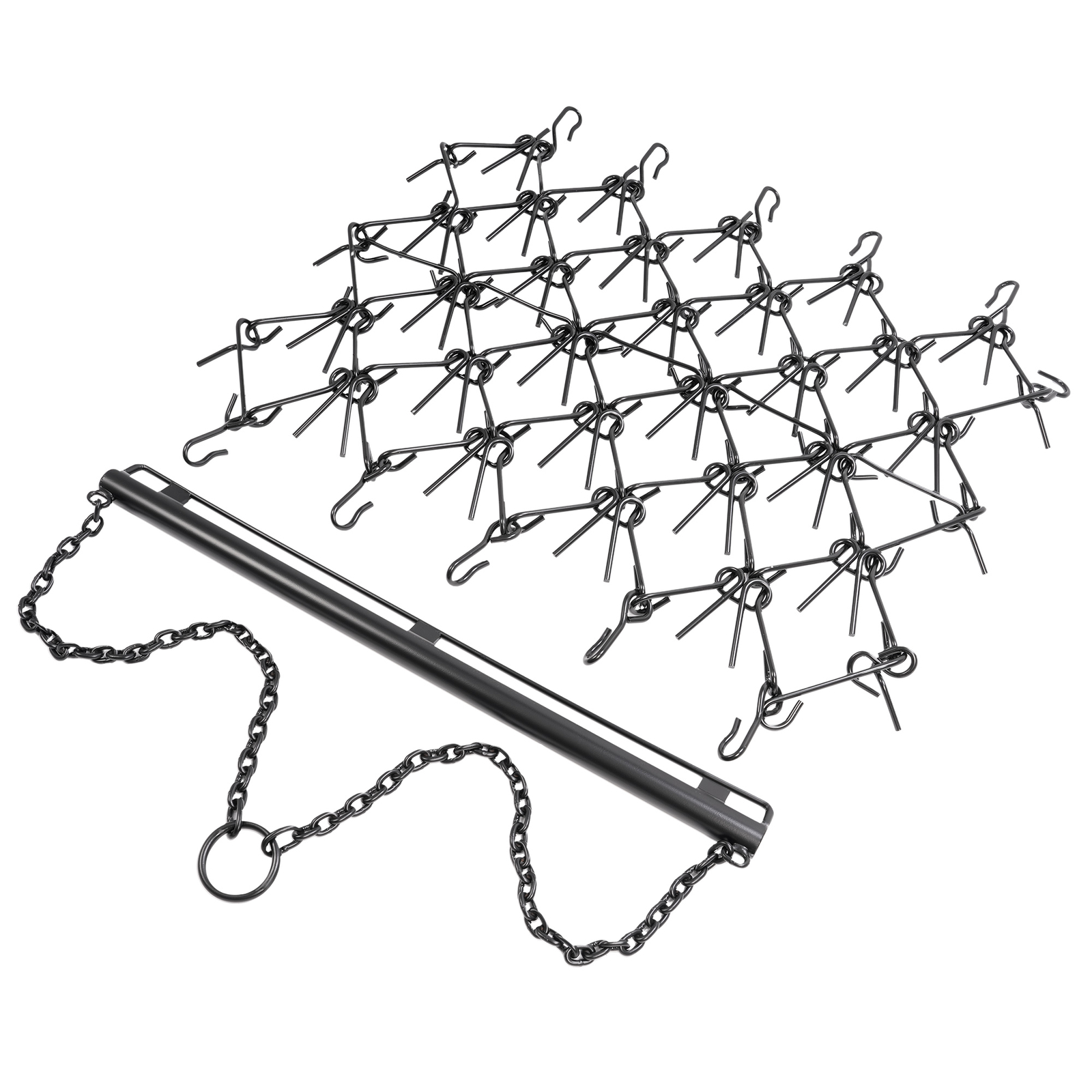 4FT X 4FT Heavy Duty Drag Harrow For ATV UTVs Leveling Grading Powder Coated