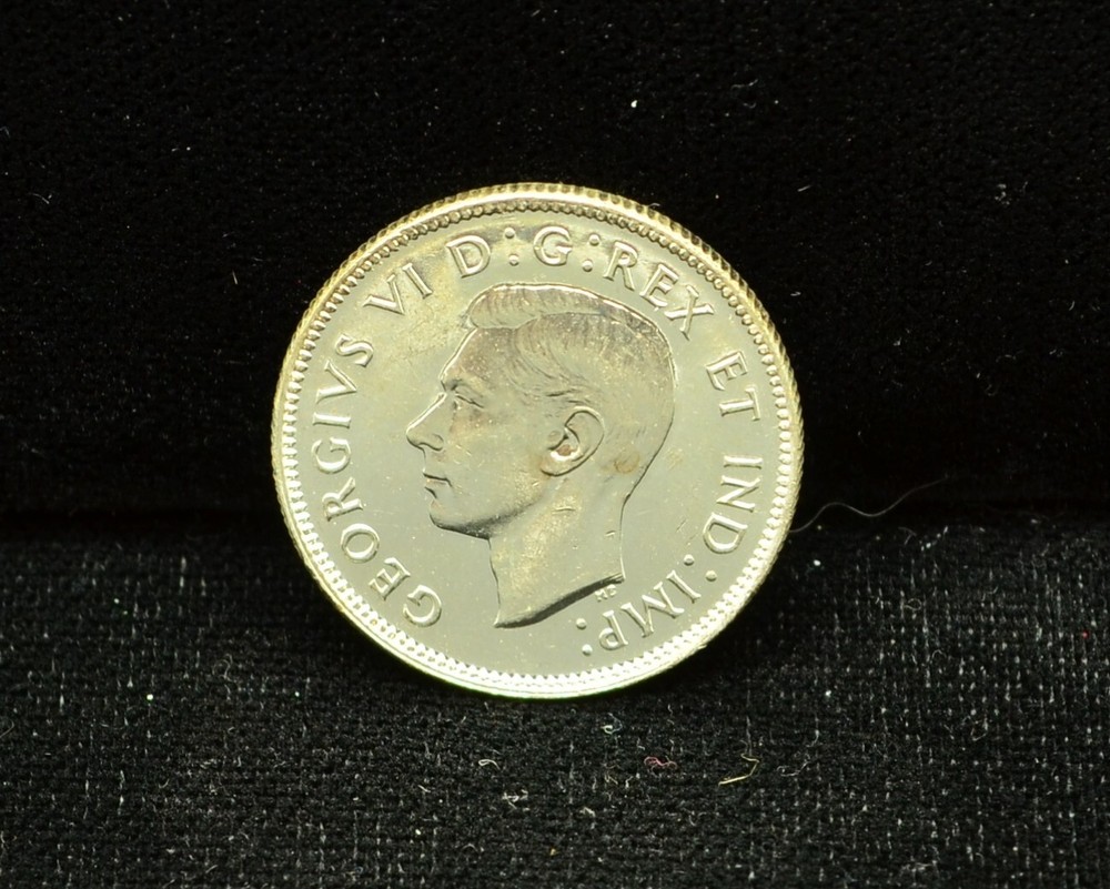 1947 CANADA 25 CENT 80% SILVER KM#35 #EB12051