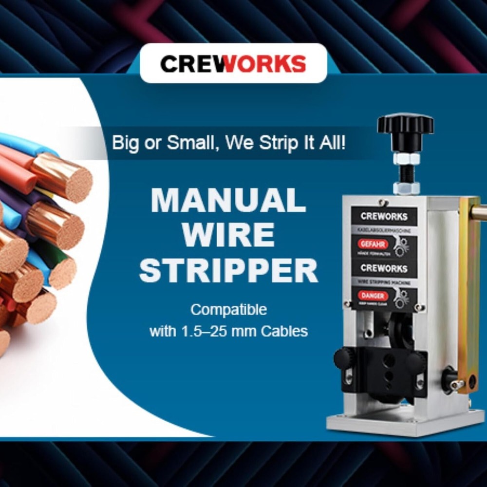 Manual Wire Stripper Machine, 0.06"-1" Wire Stripping Machine, Wire Stripping...