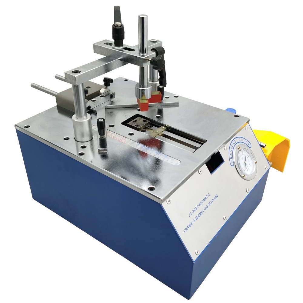 Pneumatic Frame Assembling Machine Corner Stapler Nail Angle Machine 7/10/12