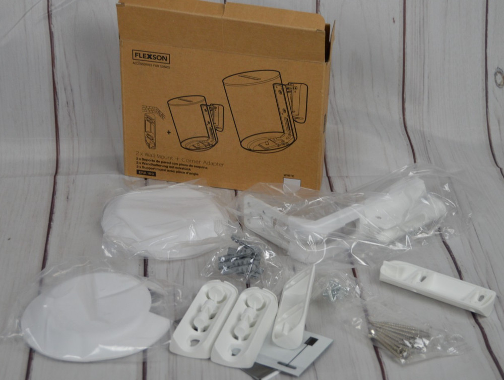 Flexson Wall Mount for SONOS White FLXS1WM2011 MISSING 1 BRACKET READ