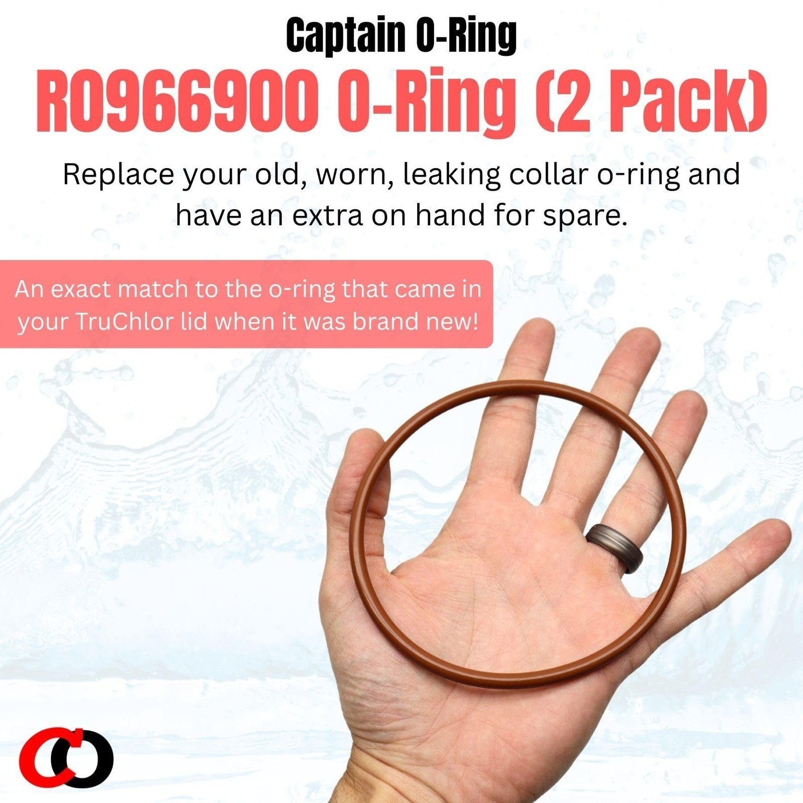 R0966900 O-Ring for Jandy TruChlor R0966800 Cover Lid (2 Pack)