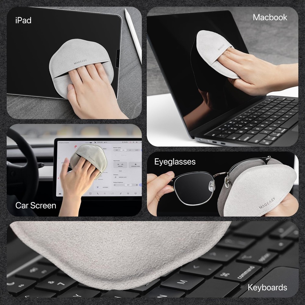 Microfiber Cleaning Cloth for Electronics, iPhone iPad MacBook, Car Screen Cl...