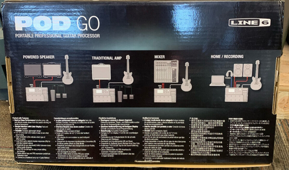 Pod Go Line 6 Portable Professional Guitar Processor