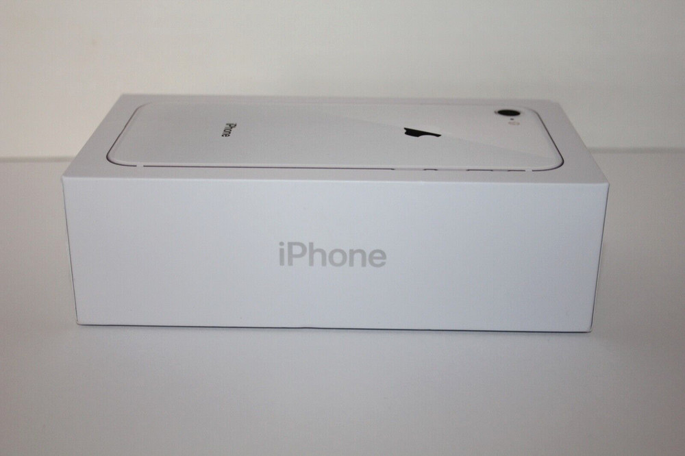 Apple iPhone 8 Silver 64gb WHITE EMPTY BOX ONLY Replacement Storage Box