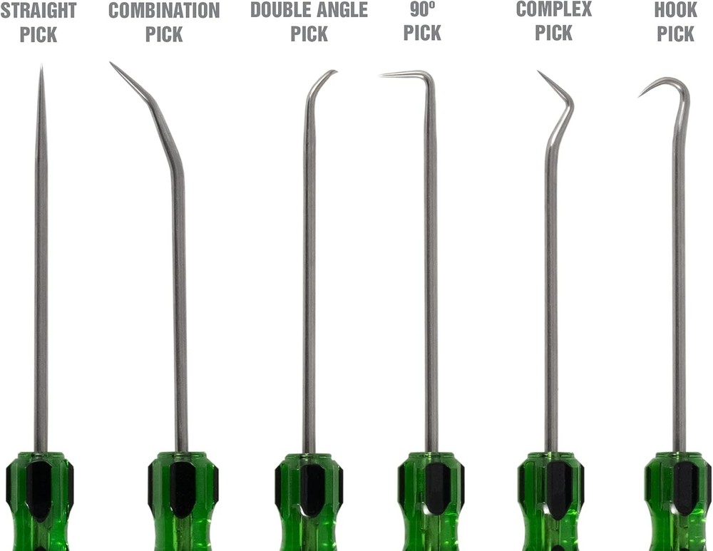Hook and Pick Tool Set with Acetate Handle