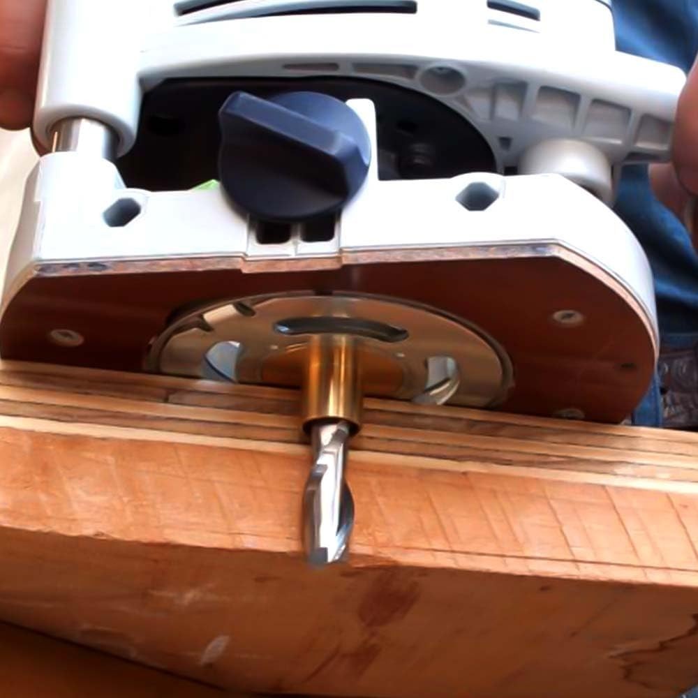 Durable 51/64 Inch Router Template Guide with Secure Lock Nut for Precise Cuts