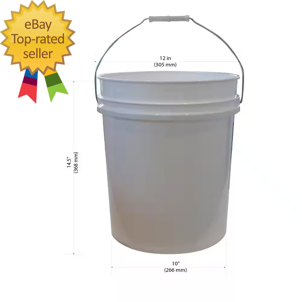 5 Gal. White Pail (10-Pack)