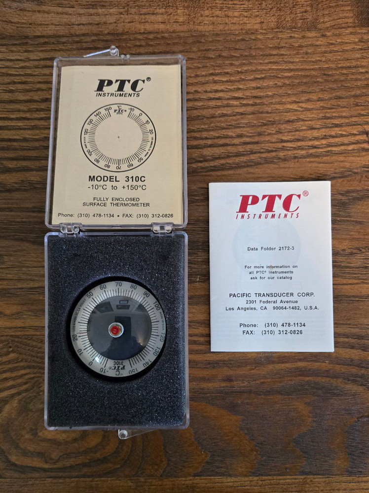PTC Instruments Surface Thermometer Model 310C -10°C to +150°C