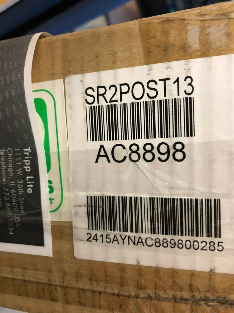 TRIPP LITE 13U 2-Post Open Frame Rack Server Cabinet Threaded Holes