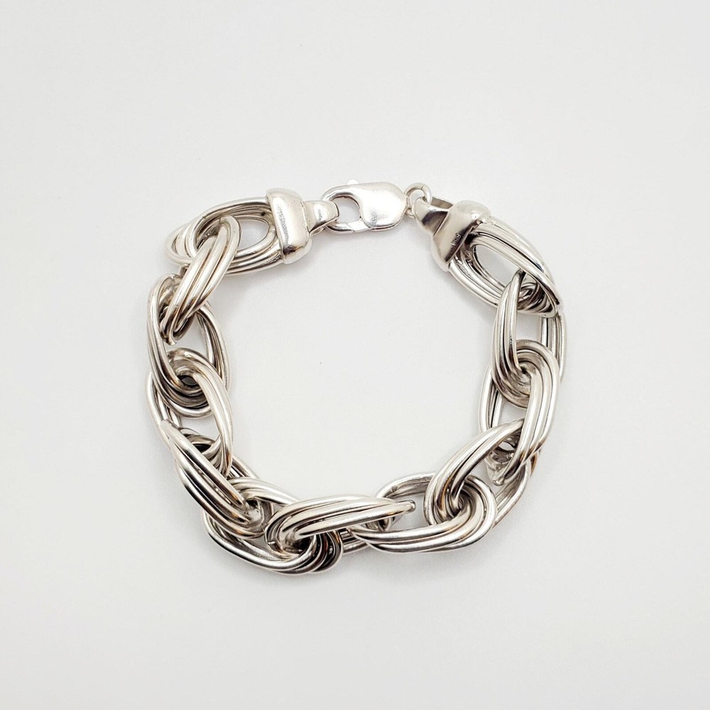 Silver link bracelet