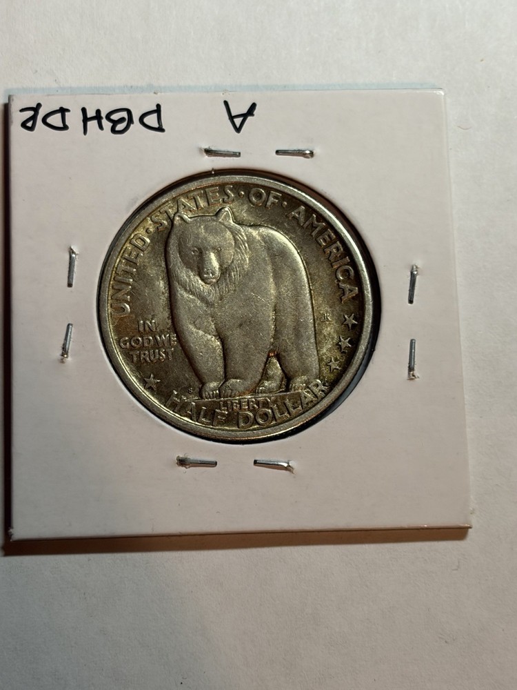 1936-S Bay Bridge Commemorative Silver Half Dollar UNC Nice Tone